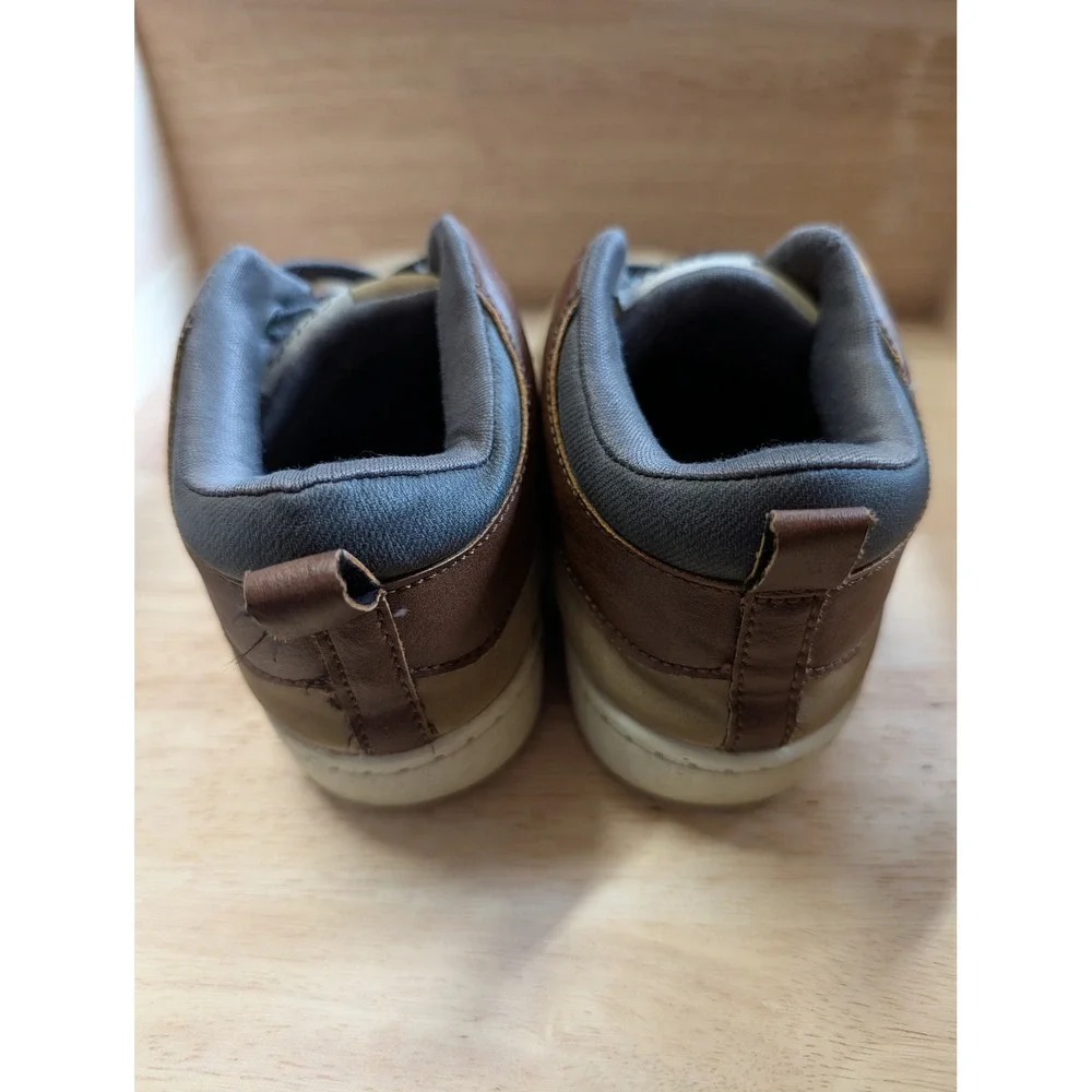 Carters Adventure Kids Brown Tan High Top Sneakers Size 12 Lace Up Casual Shoes